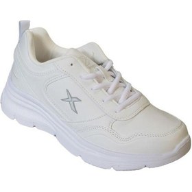 Resim Kinetix Kadın Beyaz Cilt Comfort Kalın Taban Sneacer Spor Ayakkabı 001 