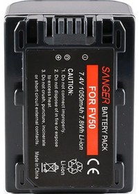 Resim Sony Dcr-Dvd908E Dcr-Dvd910 Dcr-Dvd92 için Sanger Np-Fv50 Batarya 