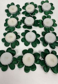 Resim Limelia Yeşil Hediyelik Kına El Mumu 12 li 