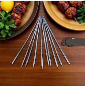 Resim 25 Adet Ciğer Şişi,galvaniz Mangal Ciğer Şişi 55 Cm 