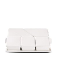 Resim Aryıldız 11 Parça Tepsili Porselen Kahvaltılık Ar249314 Beyaz 