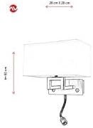 Resim Avonni 9072 Aplik, 60 w, Nikel 