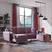 Resim Enza Home Linea Köşe Takımı - Kahve, Antrasit 