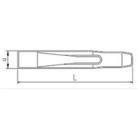 Resim İzeltaş Keski Düz 150Mm 