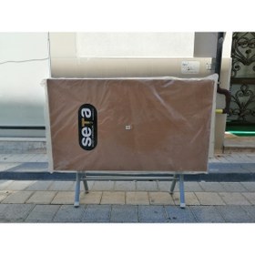 Resim Süsler Home Concept Seta 70x120 Katlanır Metal Ayaklı Plastik Masa Teak 