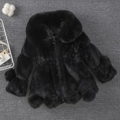 Resim Kız Çocuk Suni Kürk Detaylı Kışlık Mont - Sıcak Fermuarlı Ceket, Asimetrik Etek Ucu, Uzun Kollu, Polyester Astar, Dış Mekan Oyunları ve Günlük Giyim için Mükemmel, -7, Kız Çocuk Kışlık Mont, Eğlenceli Tasarım, Yumuşak Doku 