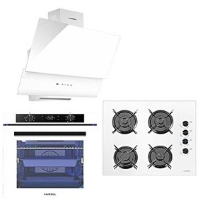 Resim Luxell 88 Lt Platınum Beyaz Ankastre Set 
