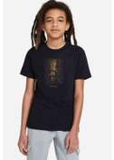 Resim Herr Der Ringe Nazgul Baskılı Unisex Çocuk Siyah T-Shirt 
