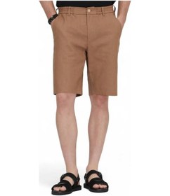 Resim Kahverengi Dokuma Jogging Fit Casual Pamuk Karışımlı Bermuda Kahverengi 