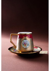 Resim Acar Shp-08263 Stellan Karışık 6'lı Kahve Fincan Takımı Çok Renkli 