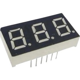 Resim Elektromall 0.36 Inç 3 Basamaklı Kırmızı Anot 7 Segment Gösterge- 1 Adet 