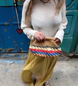Resim Özel El Yapımı Renkli Clutch Çanta - Standart 