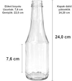 Resim Afracam 500 ml Şeffaf Sütun Cam Şişe Meşrubat, Meyve Suyu, Süt, Ayran, Su, Limonata Şişesi 500 cc Siyah Derin Metal Kapaklı Şişe 2 Adet 