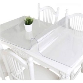 Resim 80x150 Şeffaf Pvc Masa Örtüsü 2,5 Mm Masa Koruyucu Saydam Renk Masa Sehpa Için Kolay Temizlik 