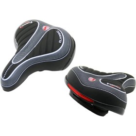 Resim Nemere Lüx Büyük - GENİŞ=20.5X25CM Bisiklet Sele Koltuk Yaylı - Kıvrımlı Oturakdikkat Far Aparatı ( 