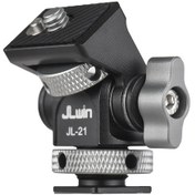 Resim Dofolink Kamera Monitörü Tutucu Alüminyum - Soğuk Ayak Ve 1/4 Vida Bağlantısı, -90 /+90 Eğim Ayarı, Kaymazsız Lastik Rj051 Siyah 