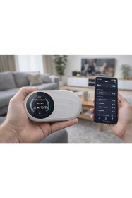Resim Coverzone 4g Lte Taşınabilir Mobil Wifi Modem Sım Kartlı Type-C Şarj Destekli M10 Pro 