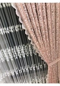 Resim Fon Perde Tül Fon 1 Takım 2 Adet Şeklinde 