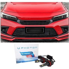 Resim Honda Civic Fe Led Xenon Kısa Far Ampulü H11 Ultimate 9500 Lumens Yeni Seri Beyaz 