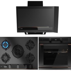 Resim Teka Infinity G1 Edition HLB 85-G1 P BM - GBC 75-G1 GBC BM (E5) - DVI 88-G1 EOS BM Siyah Ankastre Set 