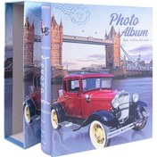 Resim Rabsev RS038 Fotoğraf Albümü 10x15cm 200'lük Lüx Desenli Kutulu Not Yazılabilir Kırmızı 