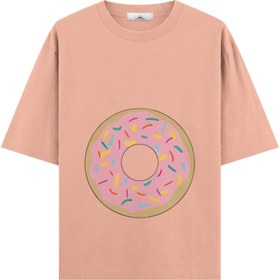 Resim Donut Girl - Hamile Oversize Tshirt - Somon / M / Oversize 