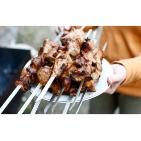 Resim Yetkin Kömür Ahşap Saplı Izgara Şiş 6'lı Vakumlu Paket 