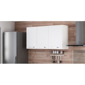 Resim Minar 140 Cm Mutfak Dolabı Beyaz 140-B1-Üst Modül Beyaz 