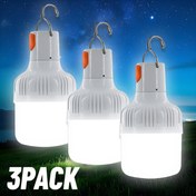 Resim Kamp için 3 Adet USB Şarj Edilebilir Lamba ile Kanca, Mini Taşınabilir Gece Işığı, ABS Malzeme Acil Flaş Lambası, Kamp, Keşif, Balıkçılık, Ev, Etkinlikler, Partiler, İç Mekan 
