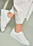 Resim Fox Shoes U555025203 Beyaz Hakiki Deri Kadın Spor Ayakkabı Sneakers 