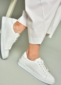 Resim Fox Shoes U555025203 Beyaz Hakiki Deri Kadın Spor Ayakkabı Sneakers 