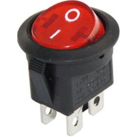 Resim Ic-131-4 Yuvarlak Işıklı Anahtar On-Off 4P 5 Adet 