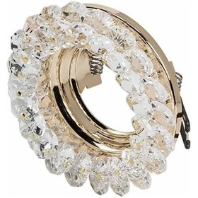 Resim Cata Papatya Dekoratif Cam Spot Yuvarlak Kristal Gold Gu10 Duy Ampul Hariç Çok Renkli 