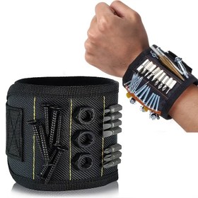 Resim Manyetik Bileklik Alet Tutucu, Vidalar, Çiviler, Matkap Uçları için Güçlü Mıknatıslı Kumaş Kemer, DIY Tamirci Gadget, Havalı Aksesuar, İdeal Noel Hediyesi 