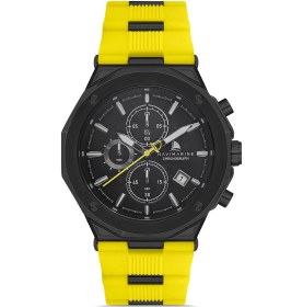 Resim Navimarine Hh03 Chronograph Silikon Sarı Erkek Kol Saati Gri 