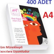 Resim Epson-Hp-Canon Inkjet Uyumlu 400 Adet A4 Parlak Kuşe Kağıt 120Gr 