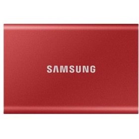 Resim Samsung 2TB Taşınabilir T7 SSD 2.5 Kırmızı Taşınabilir Disk 