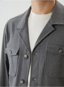 Resim LC Waikiki LCW Vision Gri Standart Kalıp Erkek Blazer Ceket 