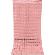 Resim Sones 2 Adet 1x2m Kare Yağmur İpek Kapı Perdesi Doğum Günü Partisi Arka Plan Duvar Dekorasyonu Gül Altın 3+ 