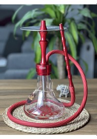 Resim Vikings Model Özel Üretim Nargile Takımı Kırmızı 