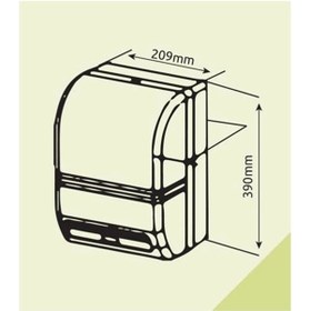 Resim KG-GOLDPAPER Xinda Siyah Renk Fotoselli Ve Sensörlü Hareketli Kağıt Havlu Verici Aparatı (ELEKTRİKLİ VE PİLLİ) 