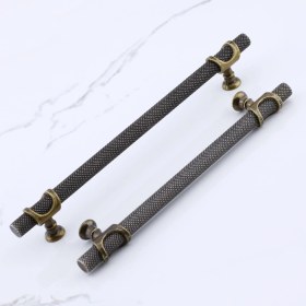 Resim Badem10 Arsin Eskitme Antik Sarı Metal Kulp 128 mm - 12.8 cm Mobilya Mutfak Dolabı Dolap Kulpları Kulbu 