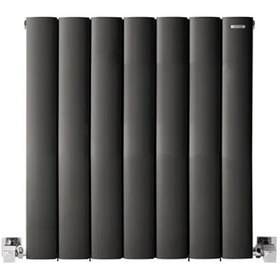 Resim 600mm x 555mm Lilac Yüksek Isı Kapasiteli Dekoratif Yatay Alüminyum Antrasit Radyatör 