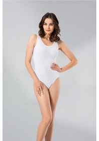 Resim 6 Adet Beyaz Renk Ip Askılı Çıtçıtlı Body Pamuklu Elastan 001 