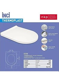 Resim Nkp İnci Thermoplast Amortisörlü Klozet Kapağı Tak Çıkart 