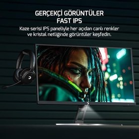 Resim "GamePower Kaze T20 Gaming Monitör 27"" FHD 240Hz 0.5ms Fast IPS Panel Siyah" 