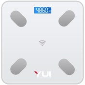 Resim Yui TZC-001 Yağ Ölçer Çok Fonksiyonlu Akıllı Bluetooth Şarjlı Tartı - Beyaz Yui