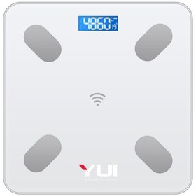 Resim Yui TZC-001 Yağ Ölçer Çok Fonksiyonlu Akıllı Bluetooth Şarjlı Tartı - Beyaz 