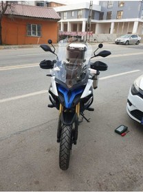 Resim Motocam Voge Ds 625x Siperlik Ön Cam 2023-2025 Model 65cm Şeffaf Renkli 4mm Uzun Cam 