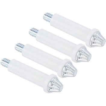 Pcs Bi-fold Kapı Donanım Kiti - Sürgülü Kapı Tamir Takımı, Bi-fold Kapı - Gümüş